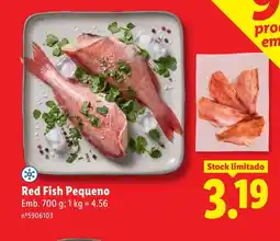 Lidl Red Fish Pequeno promoção