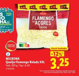 Lidl MILBONA Queijo Flamengo Ralado XXL promoção