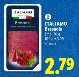 Lidl ITALIAMO Bresaola promoção