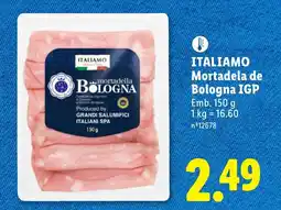 Lidl ITALIAMO Mortadela de Bologna IGP promoção