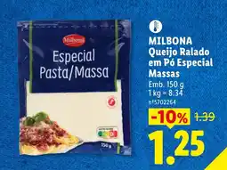 Lidl MILBONA Queijo Ralado em Pó Especial Massas promoção
