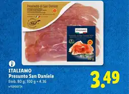 Lidl ITALIAMO Presunto San Daniele promoção