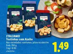 Lidl ITALIAMO Tostinhas com Azeite promoção