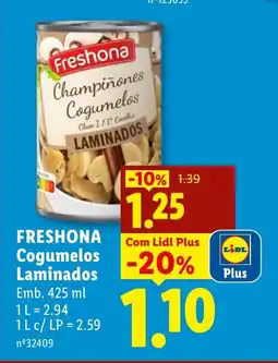 Lidl FRESHONA Cogumelos Laminados promoção
