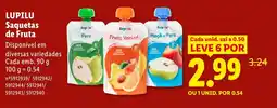 Lidl LUPILU Saquetas de Fruta promoção