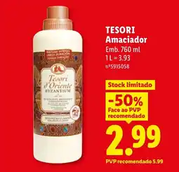 Lidl TESORI Amaciador promoção