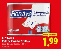 Lidl FLORALYS Rolo de Cozinha 2 Folhas promoção