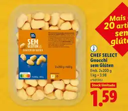 Lidl CHEF SELECT Gnocchi sem Glúten promoção