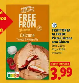 Lidl TRATTORIA ALFREDO Pizza Calzone sem Glúten promoção