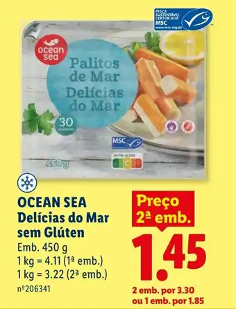 Lidl OCEAN SEA Delícias do Mar sem Glúten promoção