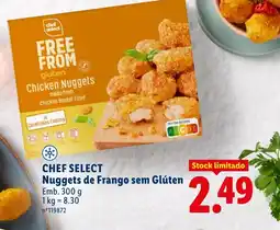 Lidl CHEF SELECT Nuggets de Frango sem Glúten promoção