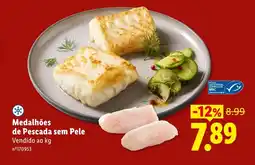 Lidl Medalhões de Pescada sem Pele promoção