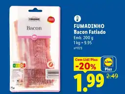 Lidl FUMADINHO Bacon Fatiado promoção