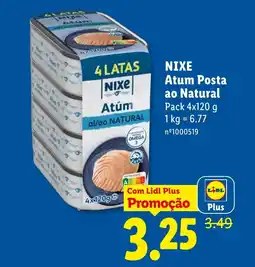 Lidl NIXE Atum Posta ao Natural promoção