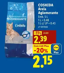 Lidl COSHIDA Areia Aglomerante promoção