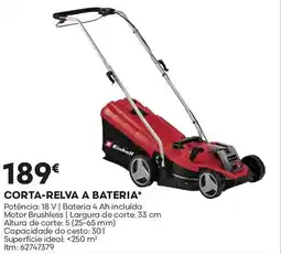 Bricomarché Corta-relva a bateria promoção