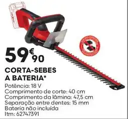 Bricomarché Corta-sebes a bateria promoção