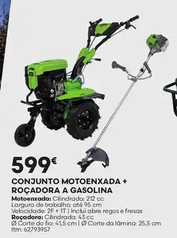Bricomarché Conjunto motoenxada + roçadora a gasolina promoção