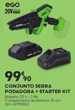 Bricomarché Conjunto serra podadora + starter kit promoção