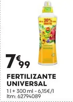 Bricomarché FERTILIZANTE UNIVERSAL promoção