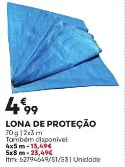 Bricomarché Lona de proteção promoção