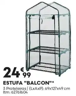 Bricomarché Estufa "balcon" promoção