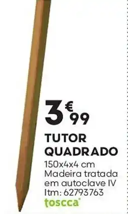 Bricomarché Tutor quadrado 150x4x4 cm promoção