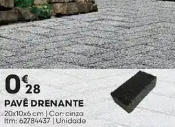 Bricomarché Pavê drenante 20x10x6 cm promoção
