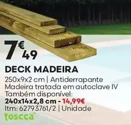 Bricomarché Deck madeira promoção