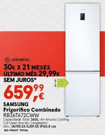 Worten Samsung Frigorífico Combinado promoção