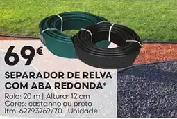 Bricomarché Separador de relva com aba redonda promoção