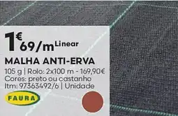 Bricomarché Malha anti-erva promoção