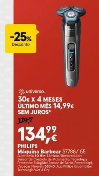 Worten Philips Máquina Barbear promoção