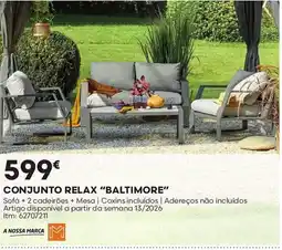 Bricomarché Conjunto relax "baltimore" promoção