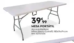 Bricomarché Mesa portátil promoção