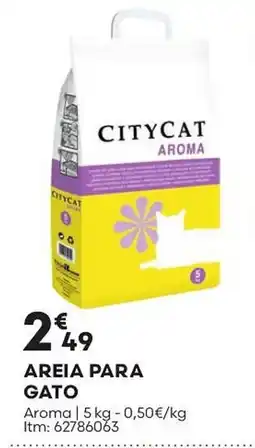 Bricomarché Areia para gato promoção