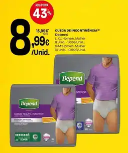 Intermarché Cueca de incontinencia Depend promoção