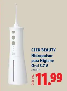 Lidl CIEN BEAUTY Hidropulsor para Higiene Oral 3.7 V promoção