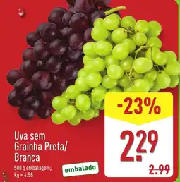 ALDI Uva sem Grainha Preta/ Branca promoção