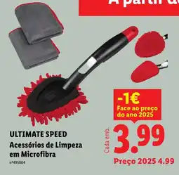 Lidl ULTIMATE SPEED Acessórios de Limpeza em Microfibra promoção