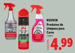 Lidl NIGRIN Produtos de Limpeza para Carro promoção