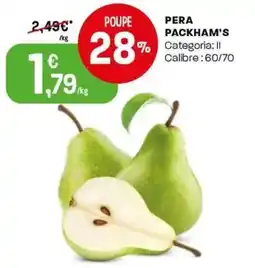 Intermarché Pera packham's promoção