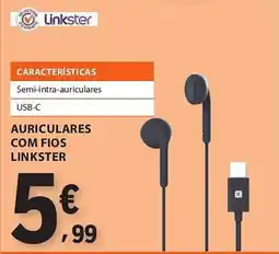 E.Leclerc Auriculares com fios linkster promoção