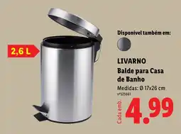 Lidl LIVARNO Balde para Casa de Banho promoção