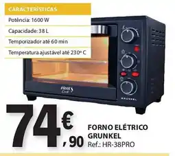 E.Leclerc Forno elétrico grunkel promoção