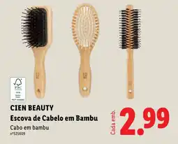 Lidl CIEN BEAUTY Escova de Cabelo em Bambu promoção