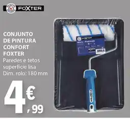 E.Leclerc Conjunto de pintura confort foxter promoção