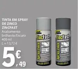E.Leclerc Tinta em spray de zinco zincfast promoção