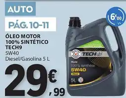 E.Leclerc Óleo motor 100% sintético tech9 promoção