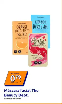 Action Máscara facial The Beauty Dept. promoção